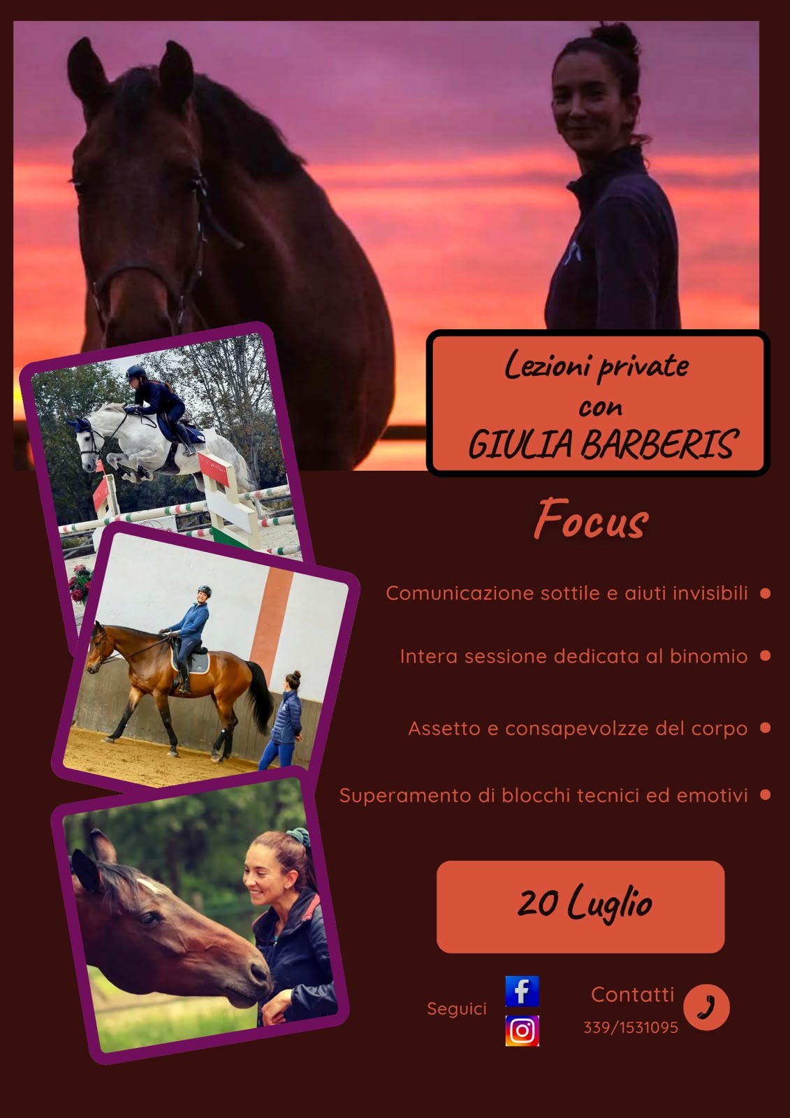 Lezioni private con Giulia Barberis - 20 Luglio 2026